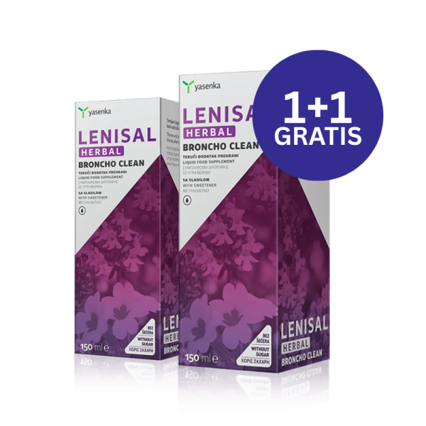 YASENKA Lenisal Herbal Broncho Clean 150 ml 1+1 GRATIS